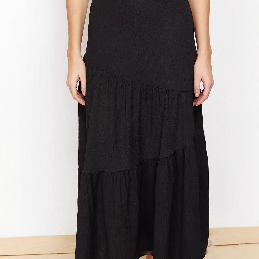 Irregular Pleated A-Line Skirt – Fancy Big Hem for Lovers | Same ANTHEM