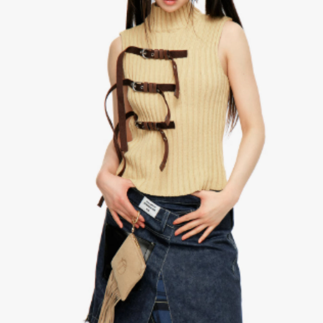 Irregular Splicing Fringed Twill Skirt – Stylish Soulmate Piece | Same ANTHEM