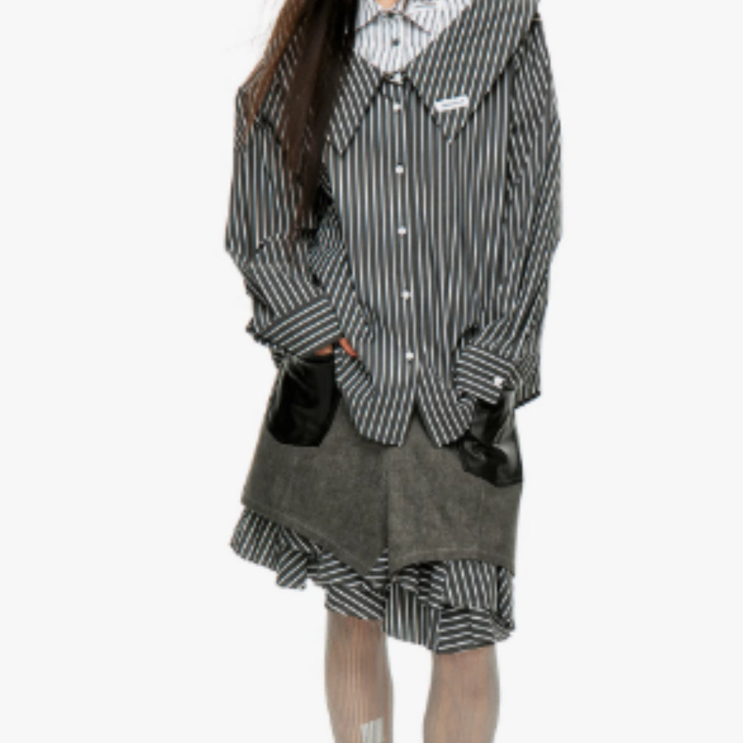 Irregular Splicing Fringed Twill Skirt – Stylish Soulmate Piece | Same ANTHEM