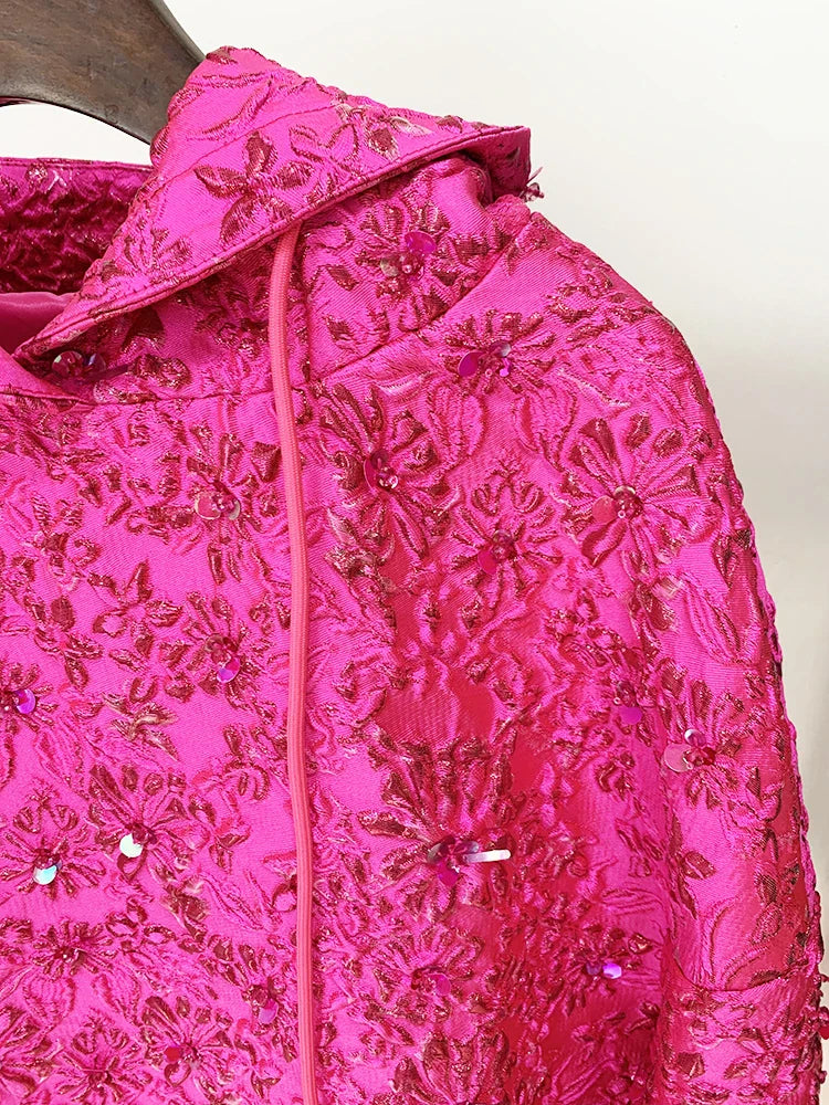 Jacquard Beaded Hoodie for Women – Dreamy Soulmate Streetwear | same ANTHEM
