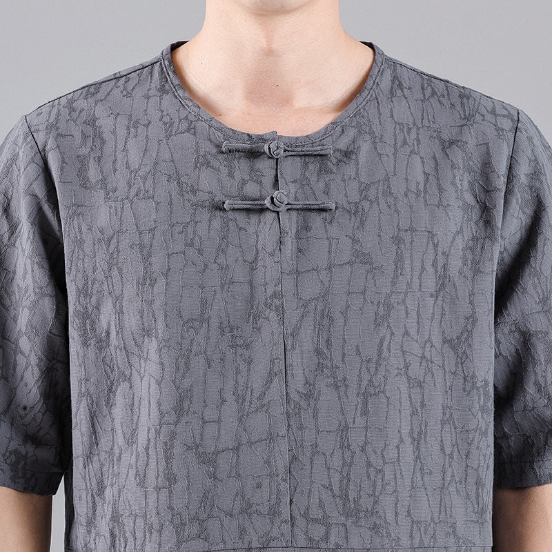 Jacquard Chinese-Style Tee – same ANTHEM. Soulmate Streetwear for Him