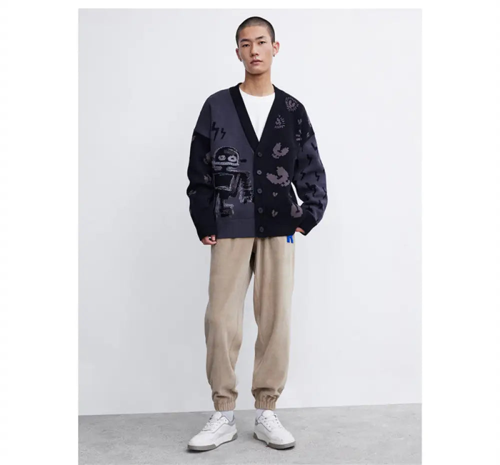 Jacquard Knit Jacket | same ANTHEM. - cardigan