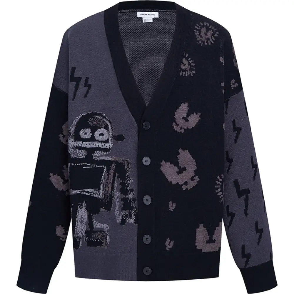 Jacquard Knit Jacket | same ANTHEM. - cardigan
