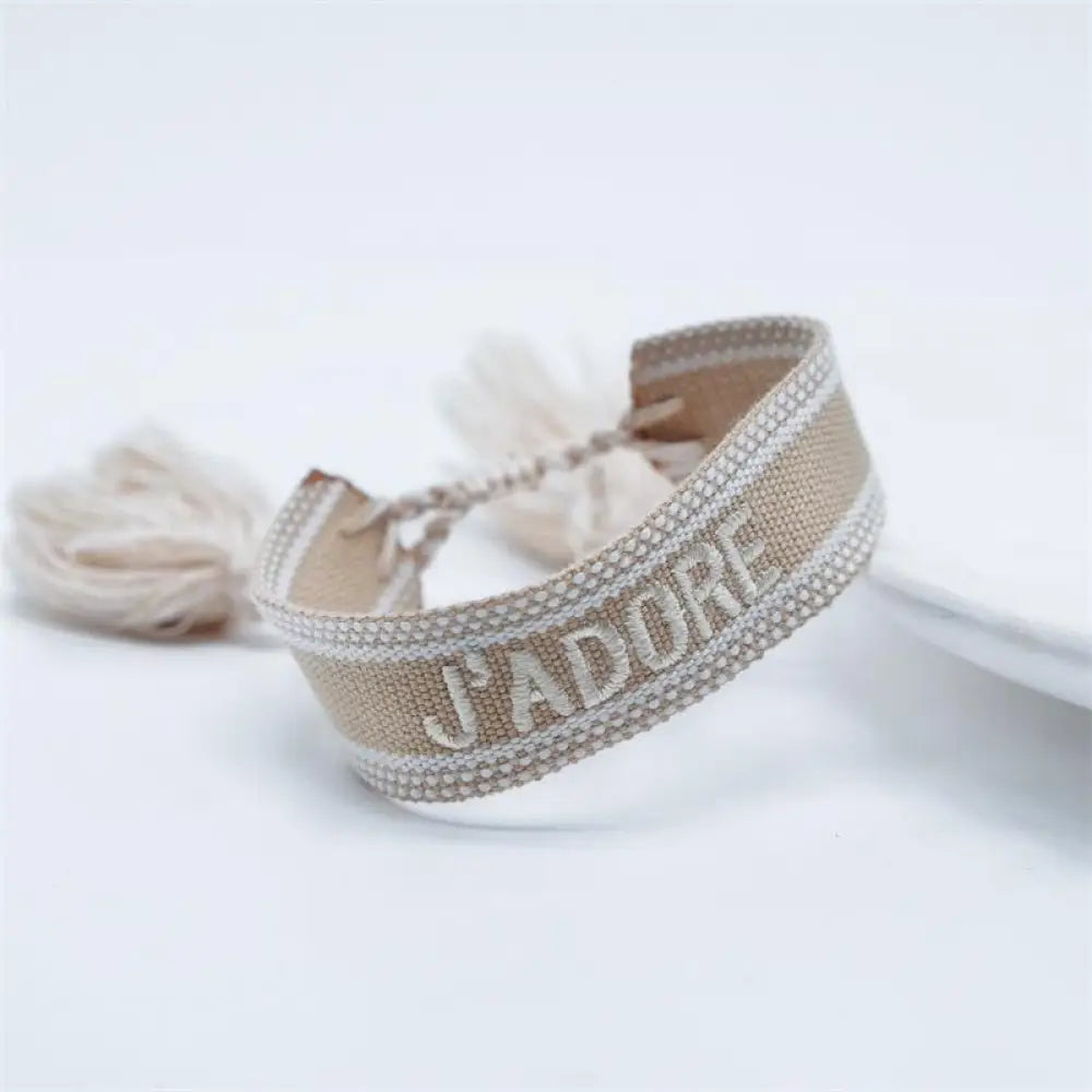 J’ADORE Woven Bracelet | same ANTHEM. – Handmade Reminder for the Heart