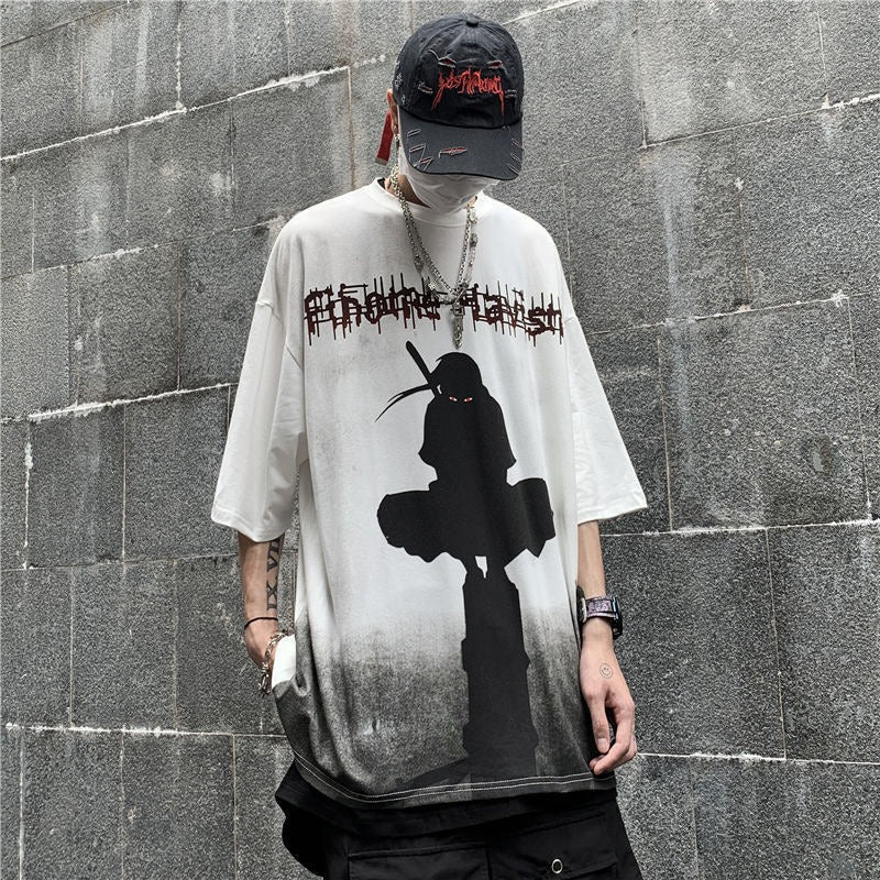 Japanese Anime Print Loose T-Shirt – Street Style | same ANTHEM