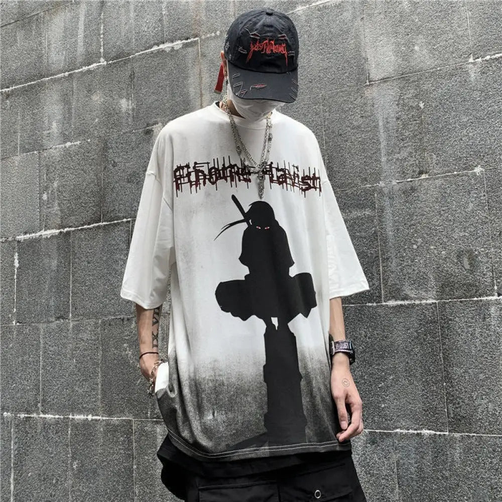 Japanese Anime Print Loose T-Shirt – Street Style | same ANTHEM