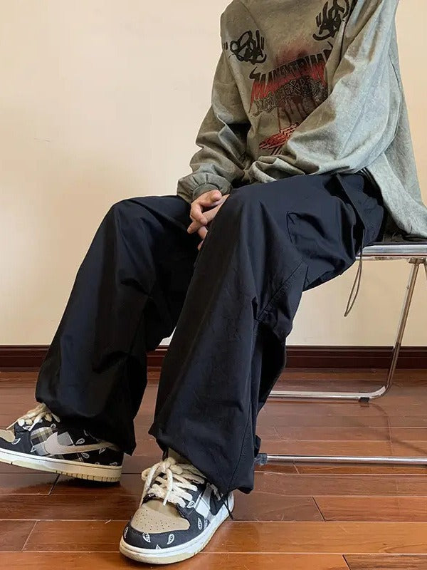 Japanese Baggy Pocket Pants – Loose Street Style for Men | same ANTHEM