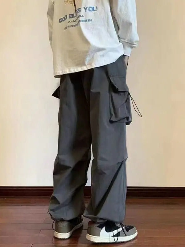 Japanese Baggy Pocket Pants – Loose Street Style for Men | same ANTHEM