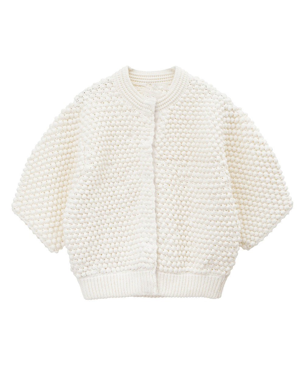 Japanese Cardigan – Elegant Air-Conditioned Knit | same ANTHEM - White / S