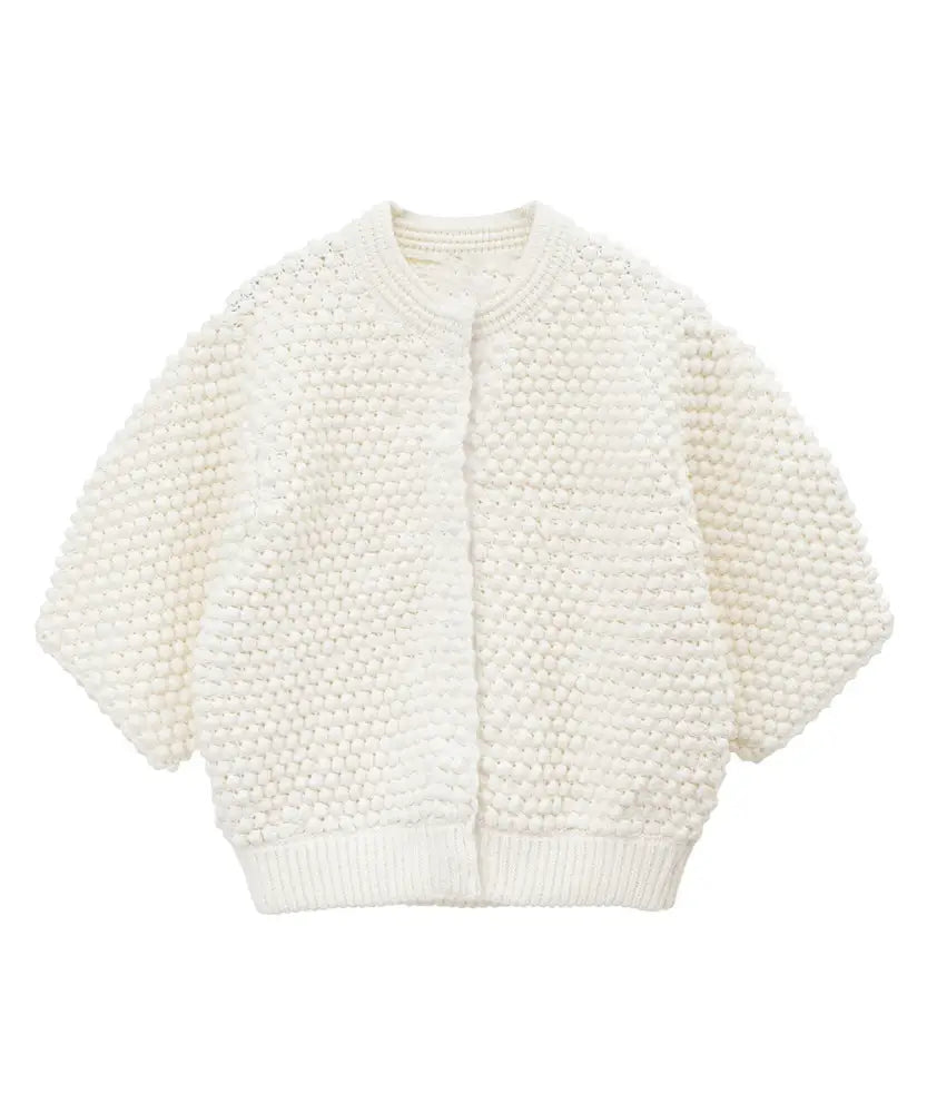 Japanese Cardigan – Elegant Air-Conditioned Knit | same ANTHEM - White / S