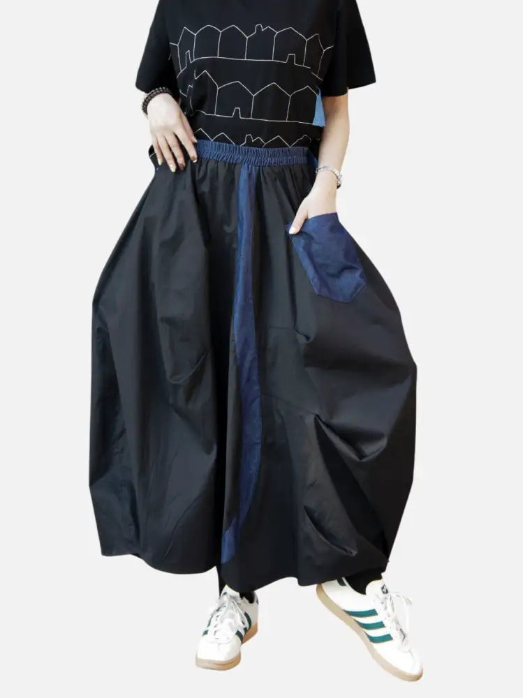 Japanese High Waisted Loose Irregular Skirt | Casual Romantic Chic | same ANTHEM
