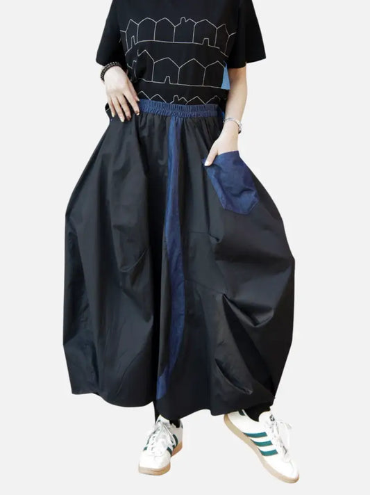 Japanese High Waisted Loose Irregular Skirt | Casual Romantic Chic | same ANTHEM