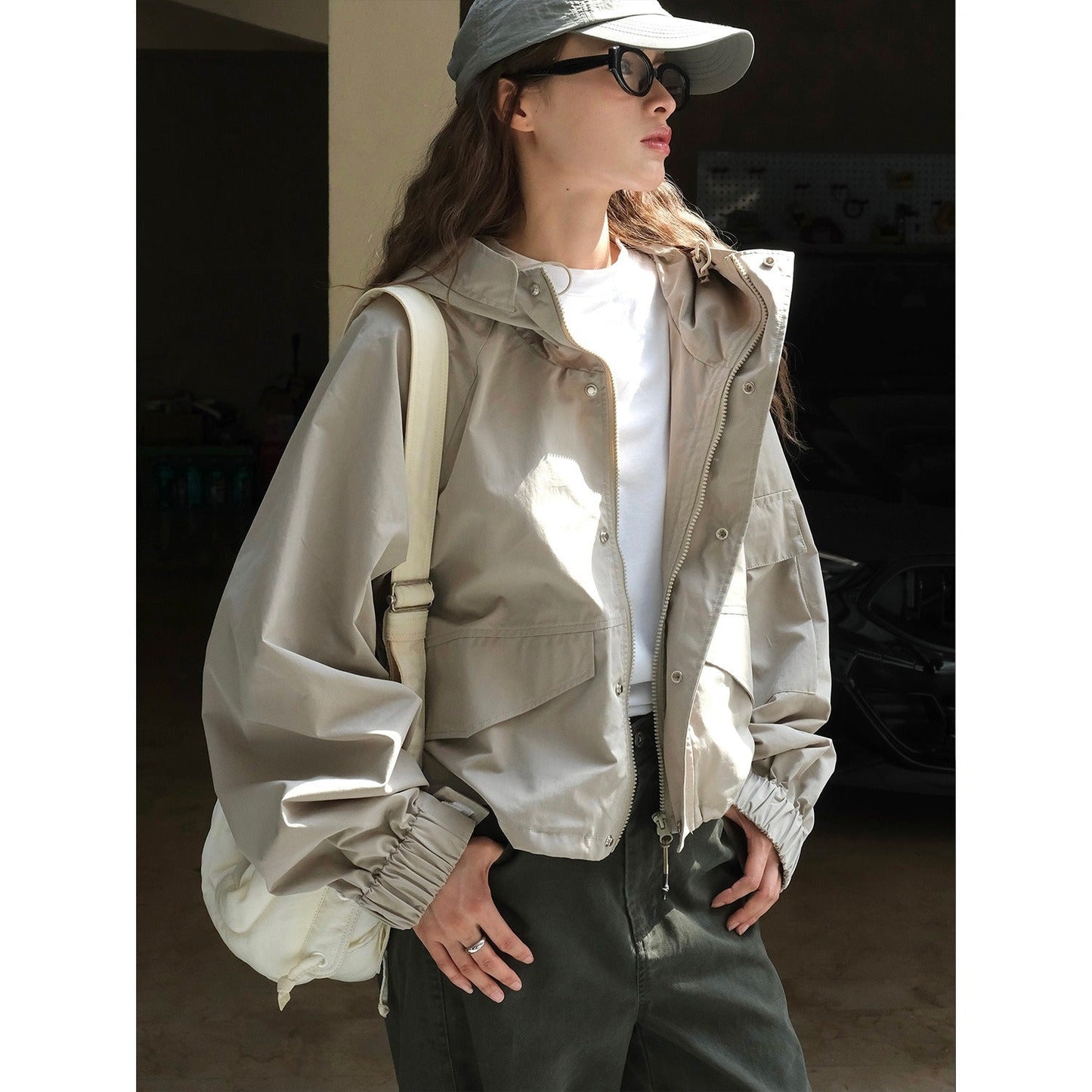 Japanese Outdoor Hooded Jacket – Chic Streetwear | same ANTHEM - khaki / S