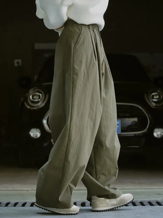 Japanese Retro Wide-Leg High Waist Warm Pants – Soulmate Streetwear | same ANTHEM.