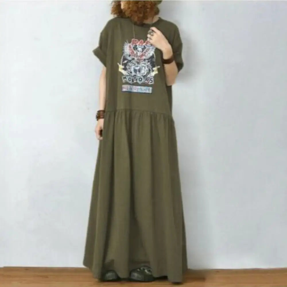 Japanese Style Printed Shirt Dress – Casual Cool for Soulmates | Same ANTHEM