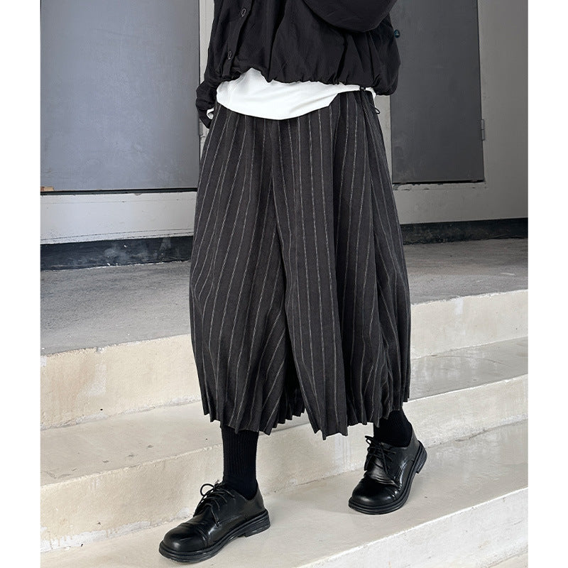 Japanese Style Velvet Lantern Pants – Casual Chic Streetwear for Soulmates | Same ANTHEM - dark gray / one size