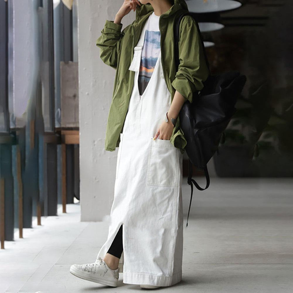 Japanese Wide-Leg Suspender Skirt | same ANTHEM
