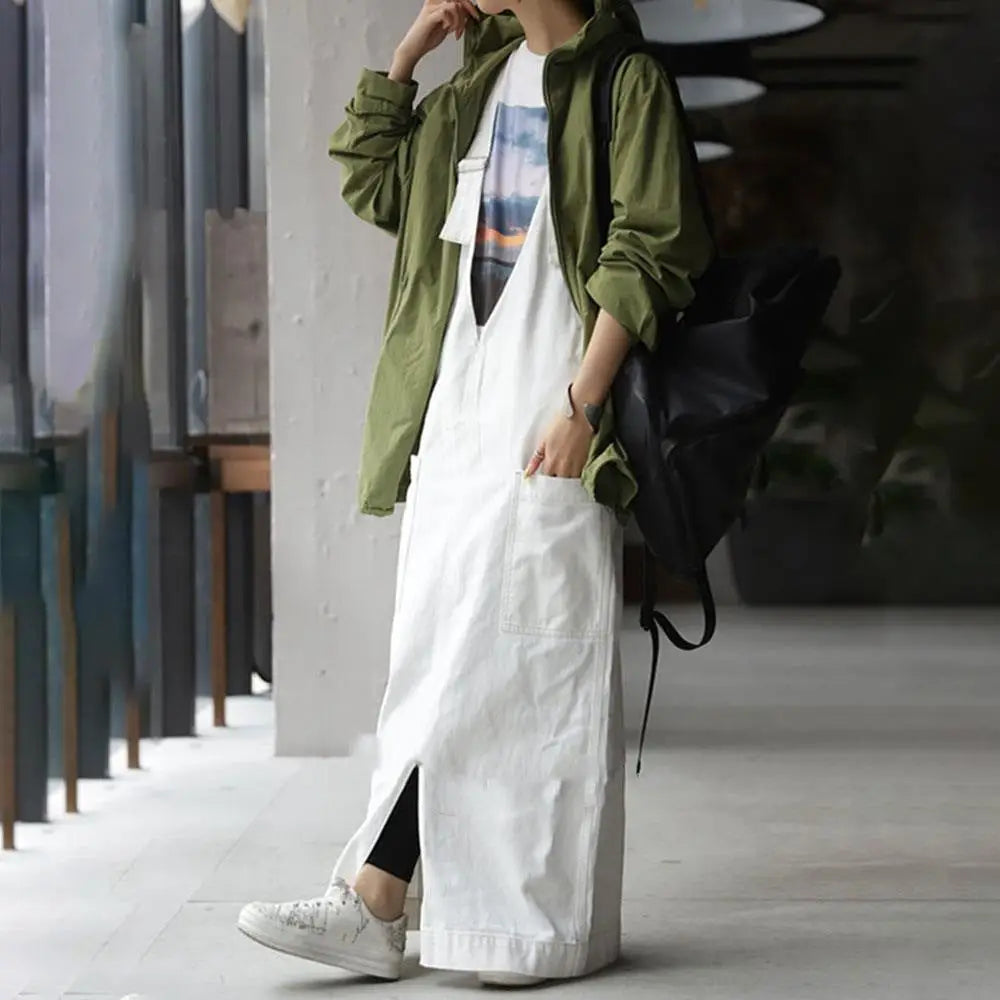 Japanese Wide-Leg Suspender Skirt | same ANTHEM