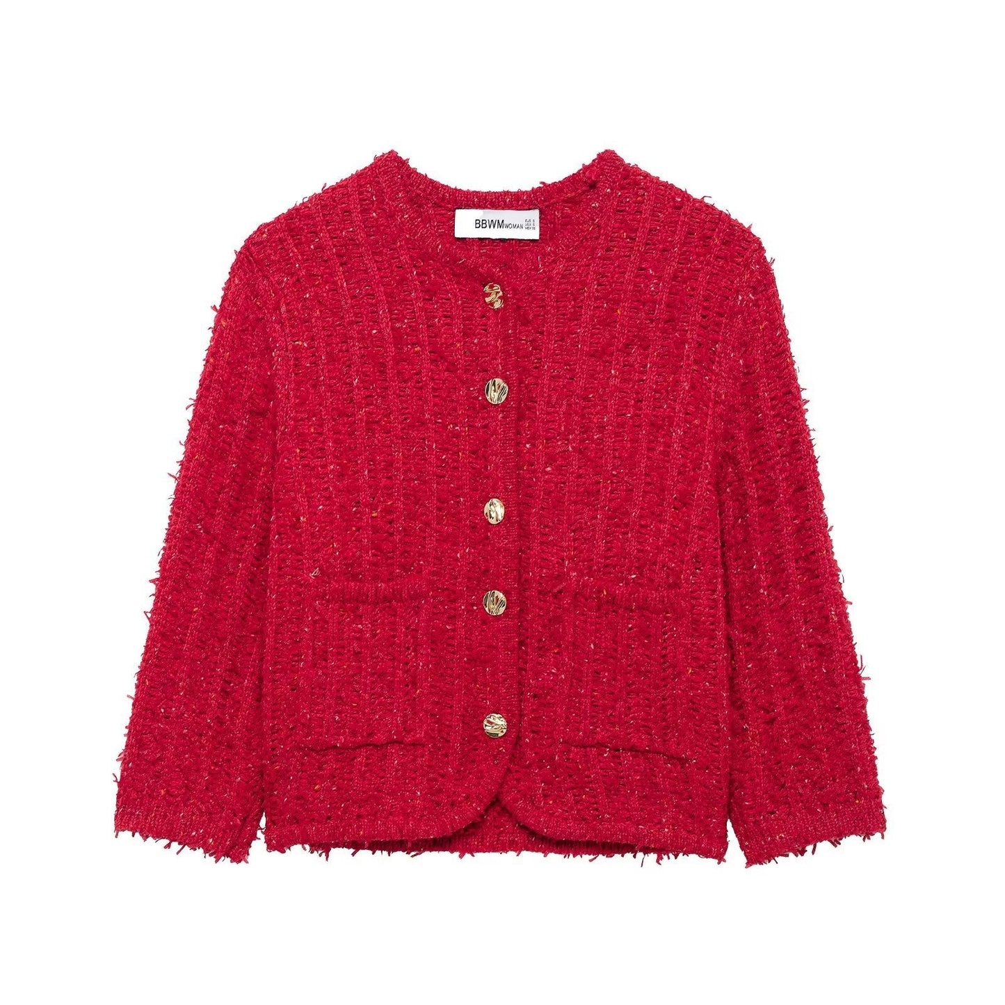 Knitted Cardigan – Chic Casualstyle Streetwear | same ANTHEM - red / S