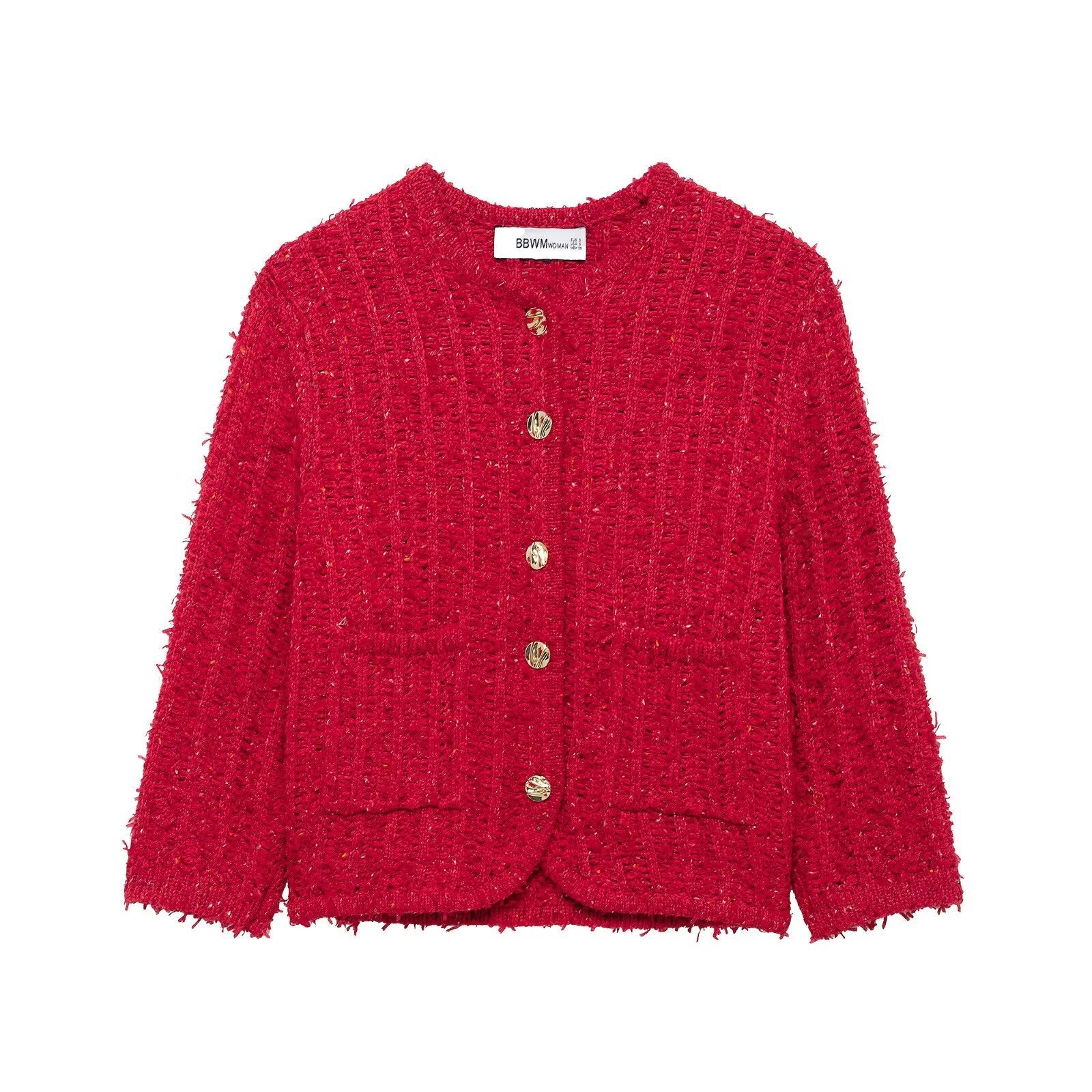 Knitted Cardigan – Chic Casualstyle Streetwear | same ANTHEM - red / S