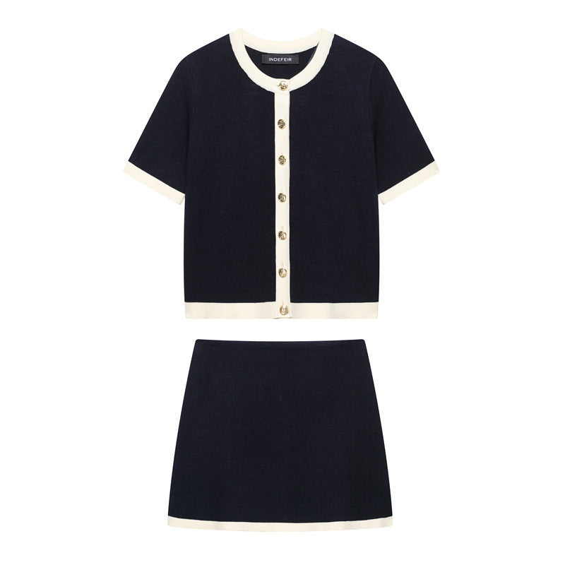 Knitted French Mini Suit Set – same ANTHEM