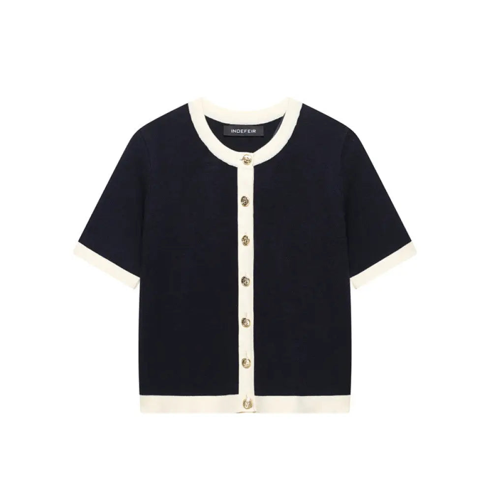 Knitted French Mini Suit Set – same ANTHEM - black set / S
