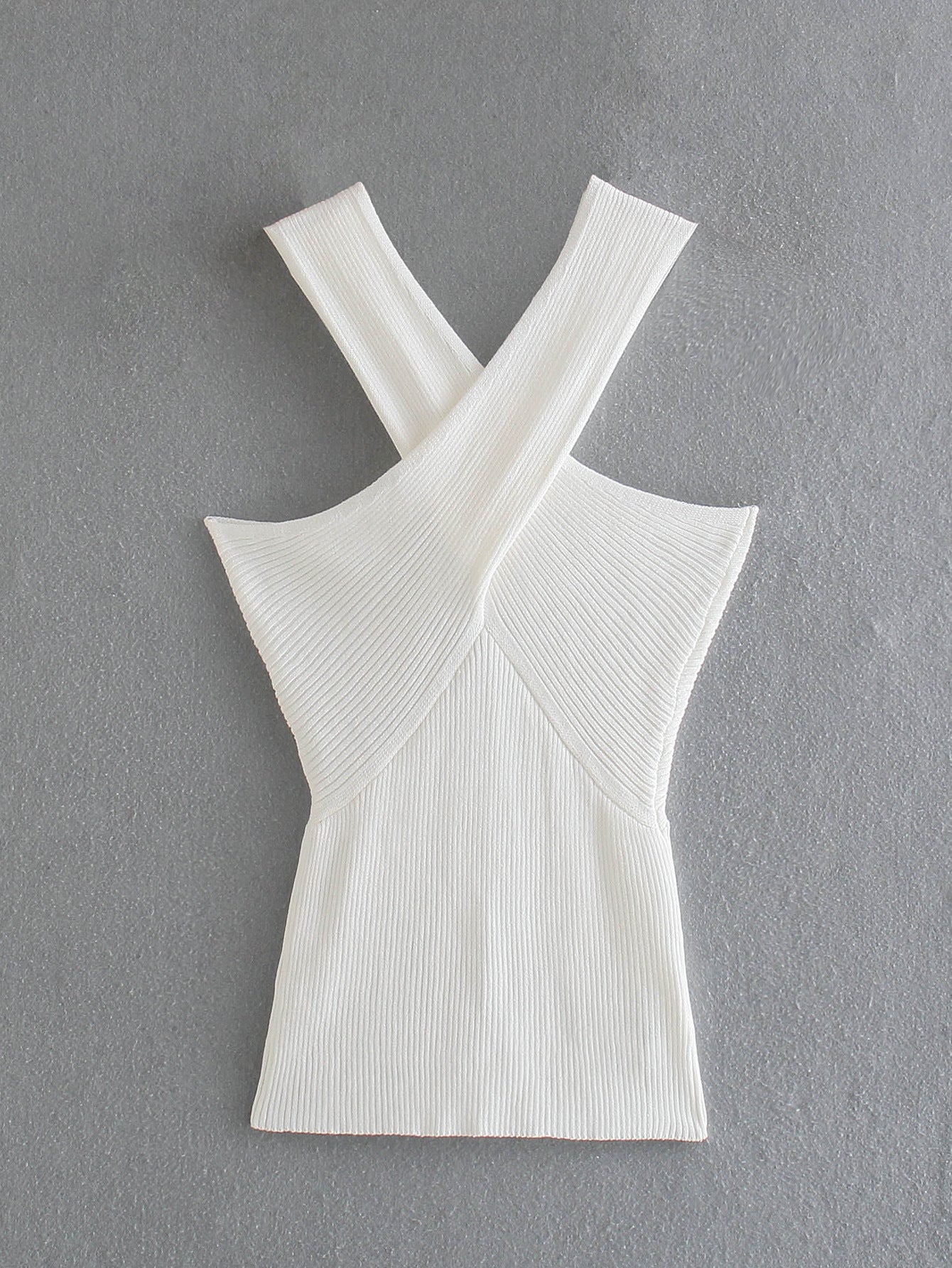 Knitted Strapless Crop Top | Slim Fit Camisole Women’s Streetwear | same ANTHEM. - White / S