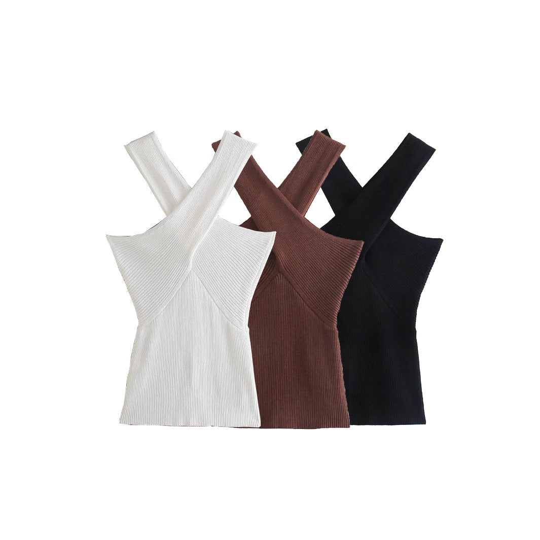 Knitted Strapless Crop Top | Slim Fit Camisole Women’s Streetwear | same ANTHEM.