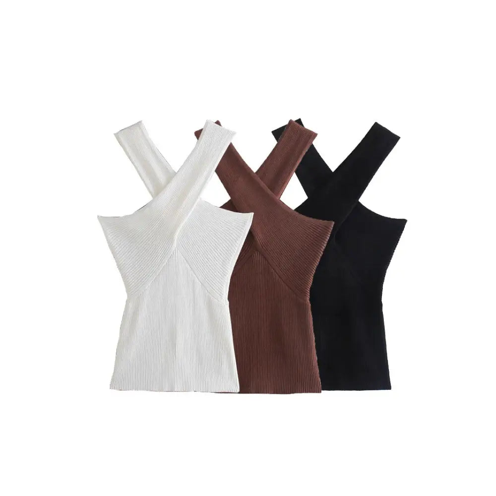 Knitted Strapless Crop Top | Slim Fit Camisole Women’s Streetwear | same ANTHEM.