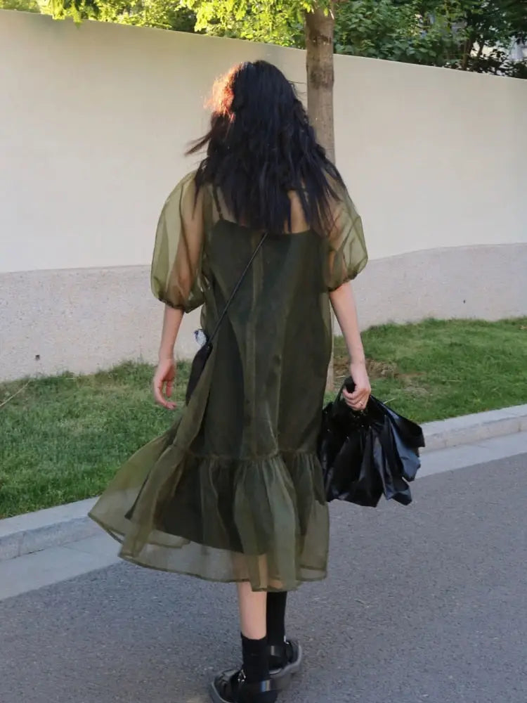 Korean 2-Piece Midi Dress Set | same ANTHEM.