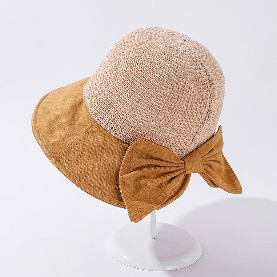 Korean Bow Sunshade Hat – Soulmate Streetwear Essential | same ANTHEM. - Yellow / M（56-58cm）