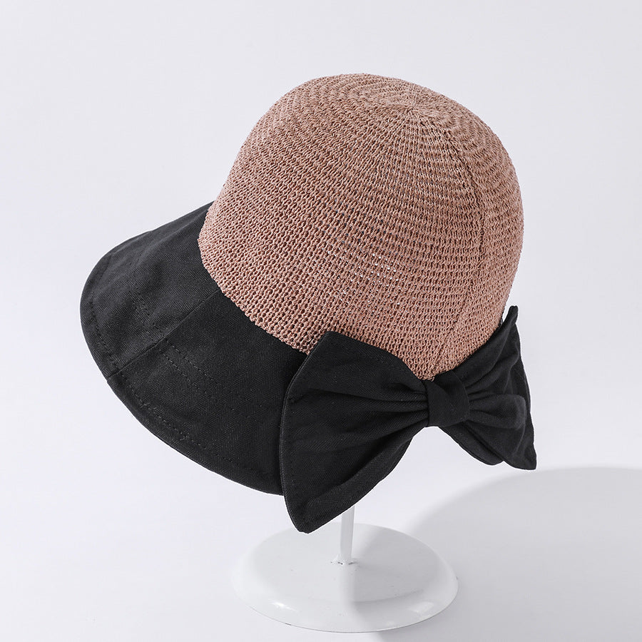 Korean Bow Sunshade Hat – Soulmate Streetwear Essential | same ANTHEM. - Black / M（56-58cm）