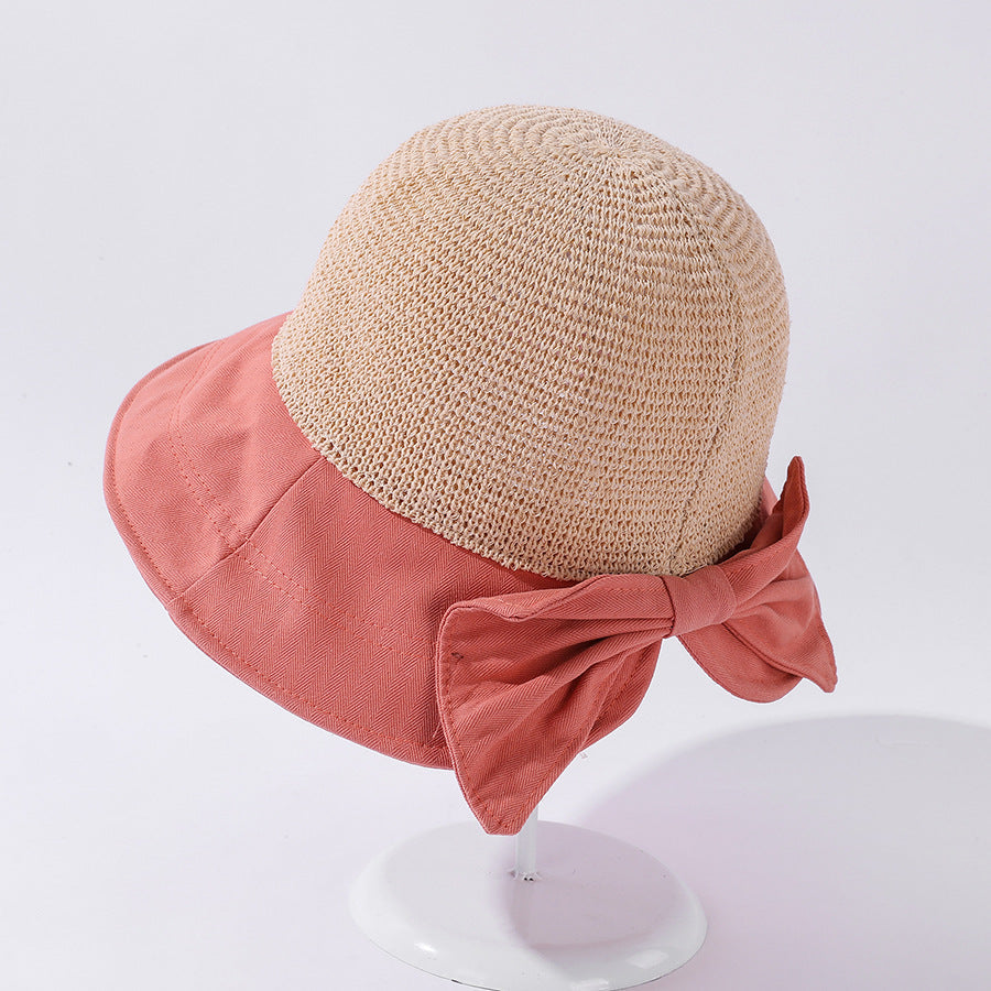 Korean Bow Sunshade Hat – Soulmate Streetwear Essential | same ANTHEM. - Orange / M（56-58cm）