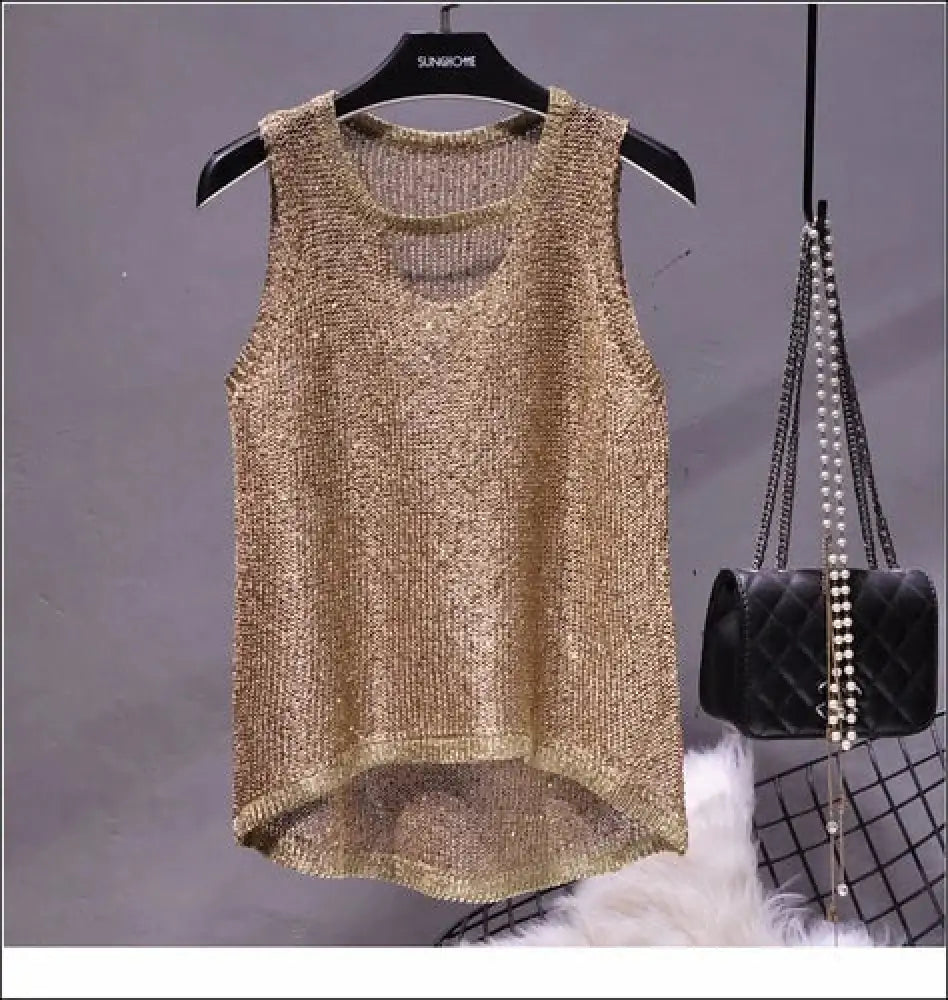Korean Heart Cut Out Tank Top – same ANTHEM. Soulmate Streetwear - Khaki gold / One Size