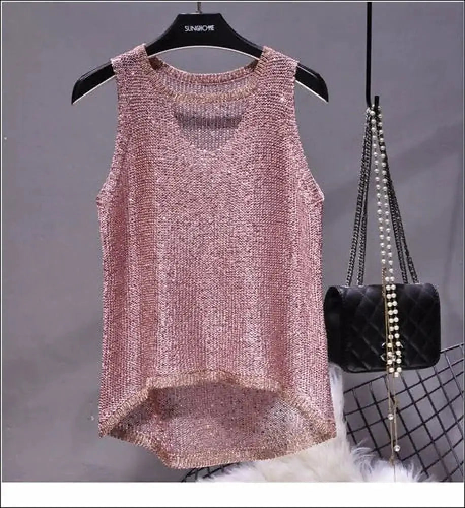 Korean Heart Cut Out Tank Top – same ANTHEM. Soulmate Streetwear - Pink gold / One Size