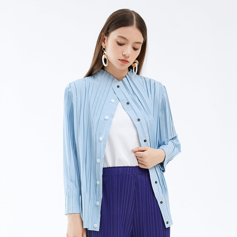 Korean High Neck Buckle Windbreaker – same ANTHEM. Soulmate Streetwear for Women
