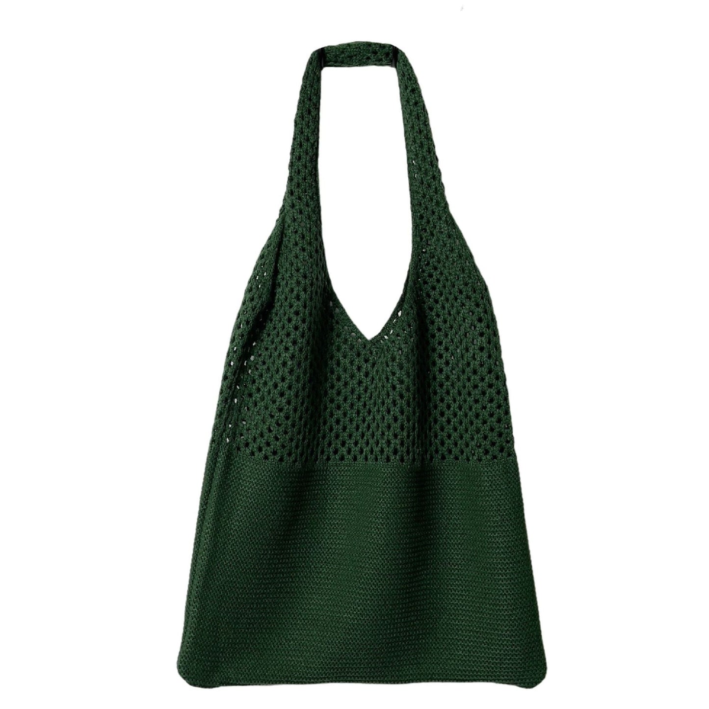 Korean Knitted Large Capacity Tote Bag – Soulmate Streetwear | same ANTHEM. - Dark Green