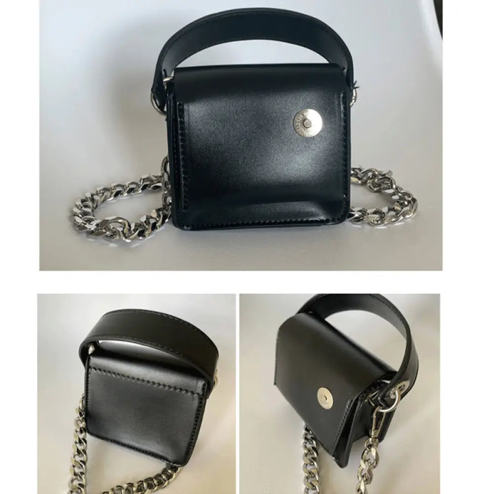 Korean Mini Chain Black Bag | same ANTHEM. - Black