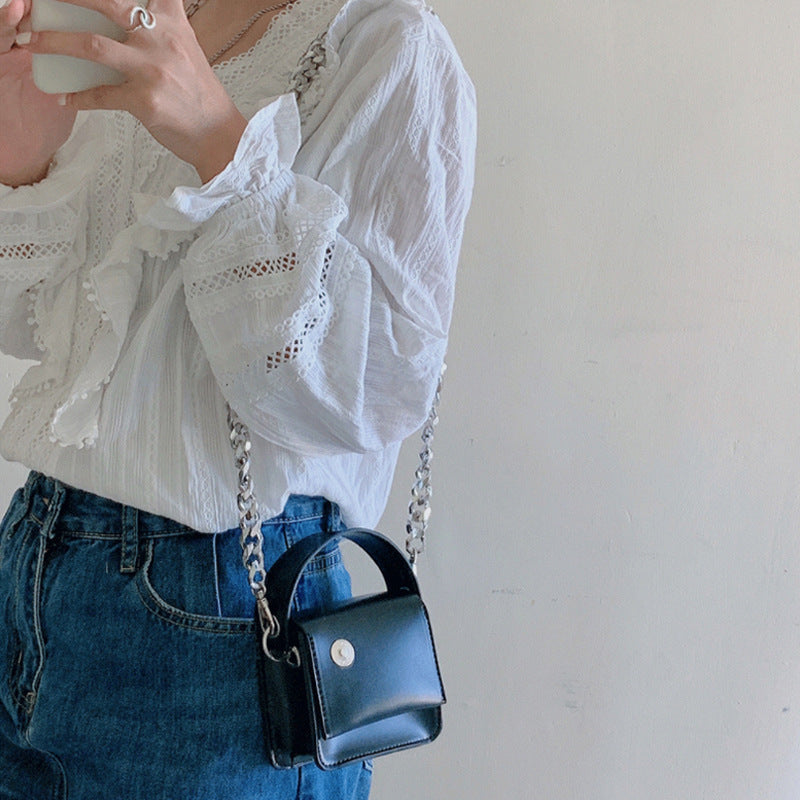 Korean Mini Chain Black Bag | same ANTHEM. - Black
