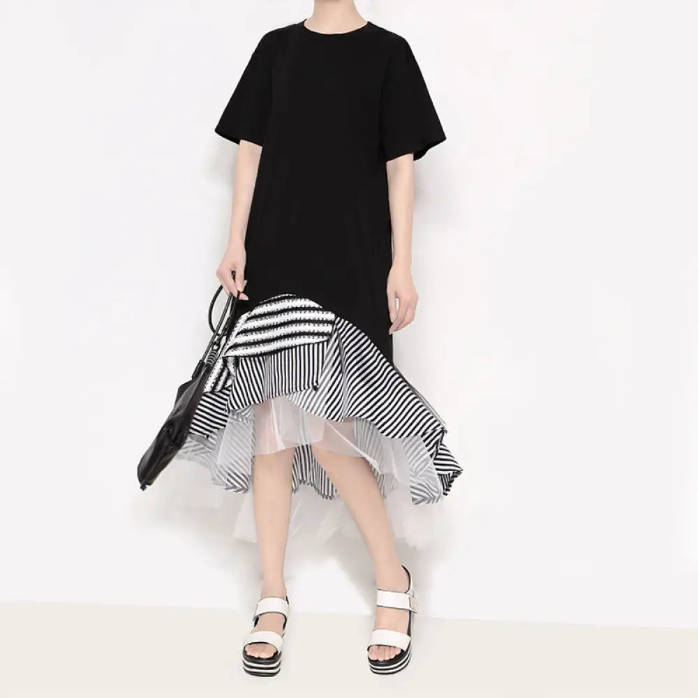 Korean Style Chiffon Autumn Dress – Romantic Streetwear | same ANTHEM