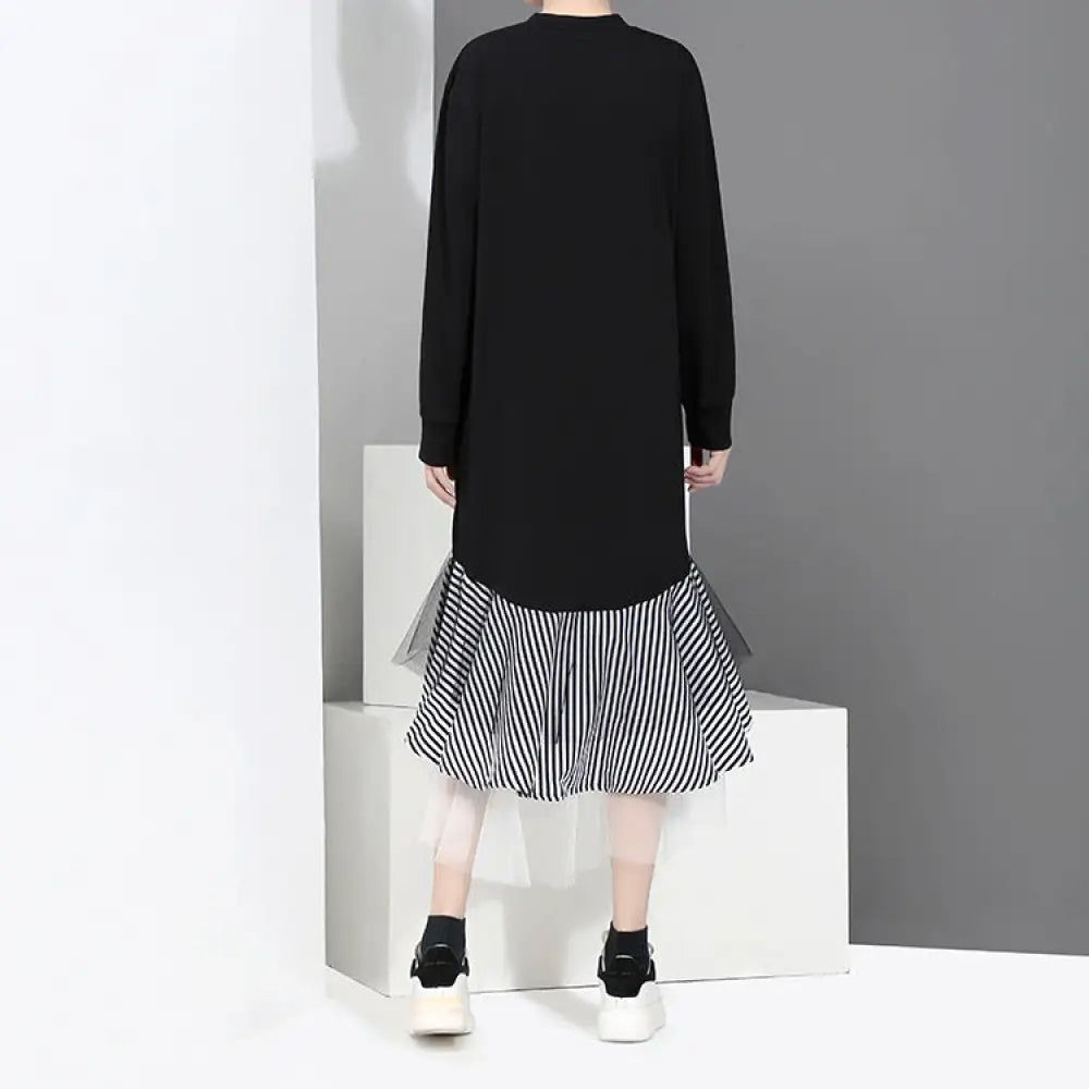 Korean Style Chiffon Autumn Dress – Romantic Streetwear | same ANTHEM