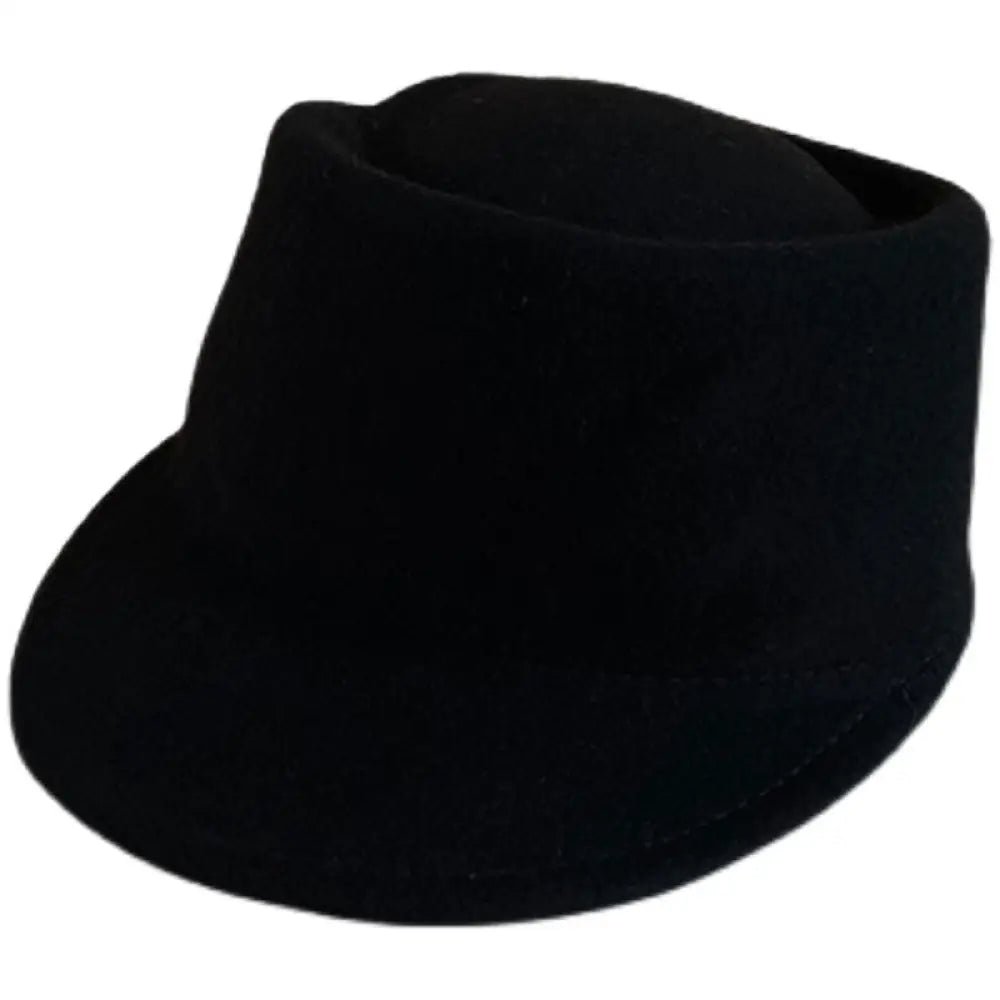 Korean Wool Fedora Hat – Soulmate Streetwear Essential | same ANTHEM. - Black