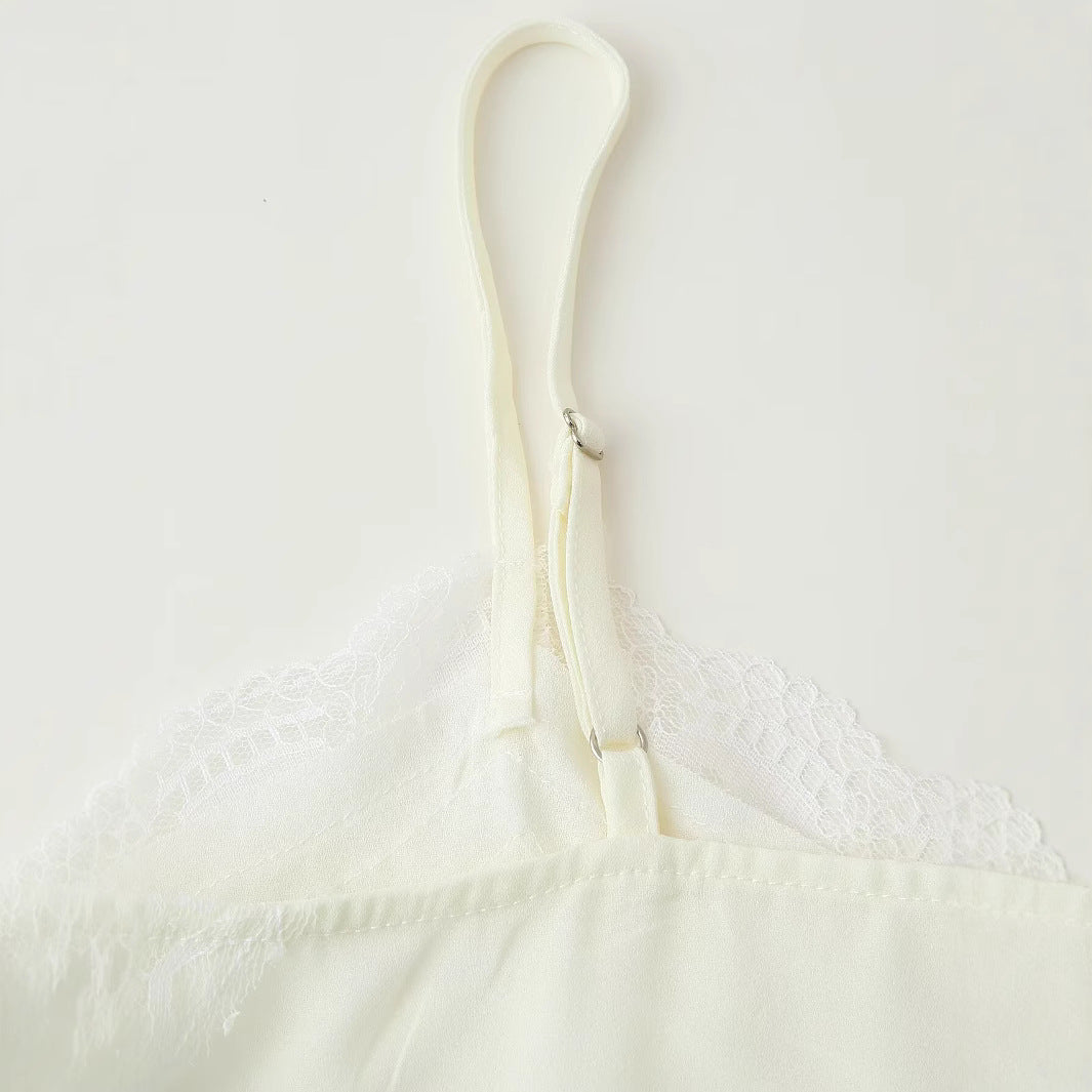 Lace Backless Split Camisole – Nostalgic Soulwear | same ANTHEM