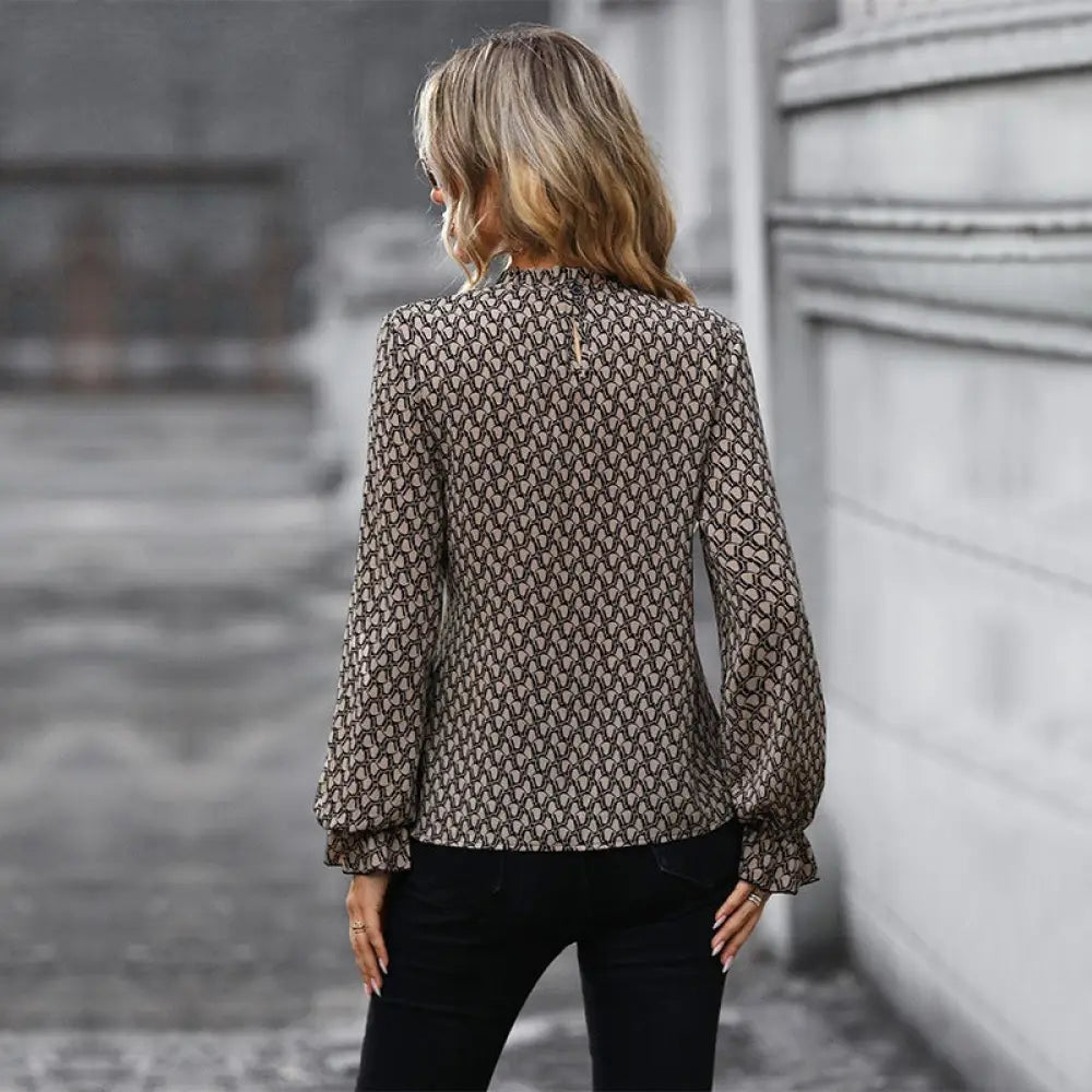 Lace-Up Slim Long Sleeve Shirt Women | Spring & Autumn Top | same ANTHEM.