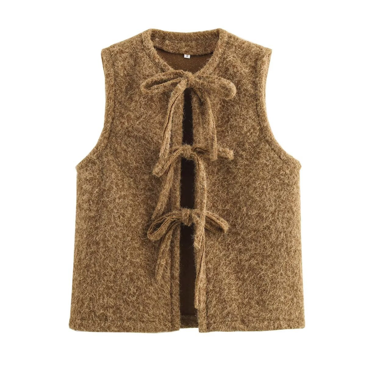 Lace-Up Vest – Dreamy Streetwear | same ANTHEM - camel / S