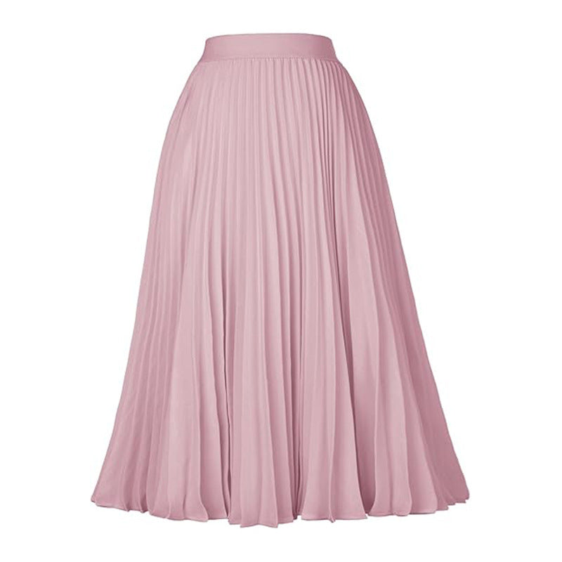 Lady Skirt - Romantic Swing Skirt for Lovers & Friends | Elegant Medium-Length Silhouette - Pink / L - Skirt