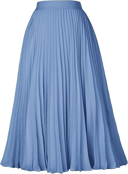 Lady Skirt - Romantic Swing Skirt for Lovers & Friends | Elegant Medium-Length Silhouette - Blue / L - Skirt