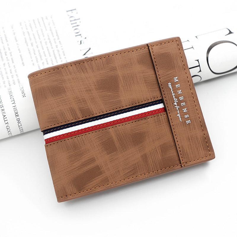 Large Capacity Tri-fold Wallet – same ANTHEM. Soulmate Streetwear Accessory - D330121 Earth Brown
