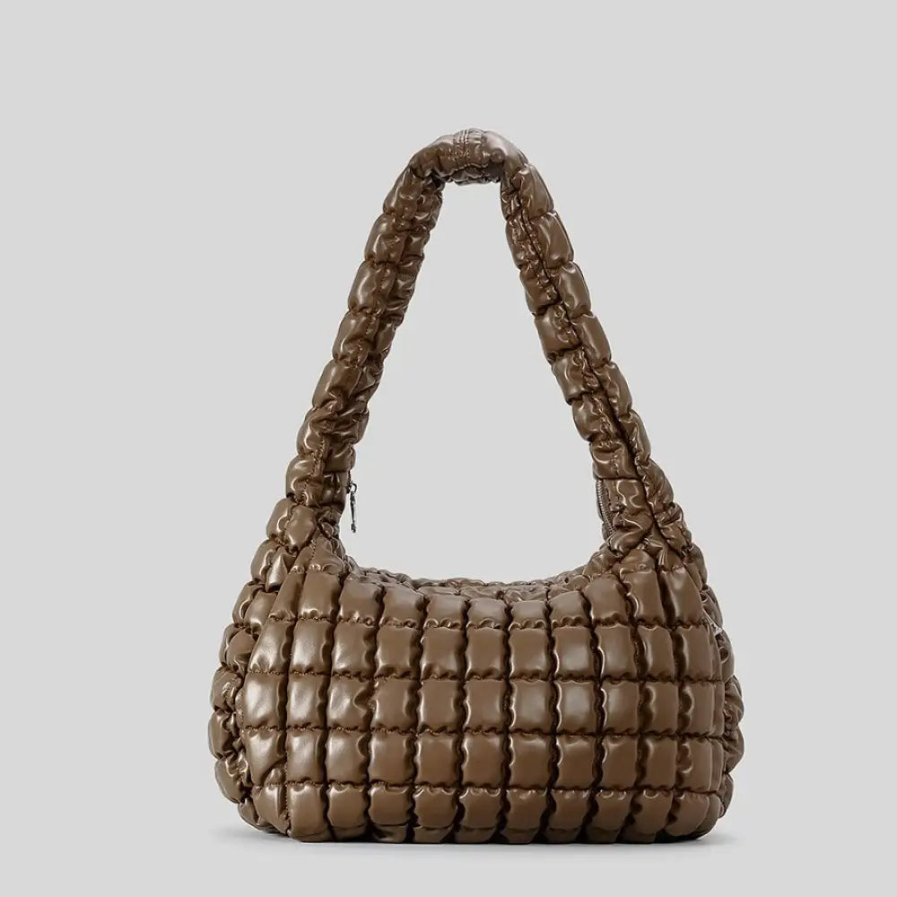 Large PU Shoulder Bag – Everyday Streetwear for Soulmates | same ANTHEM - Coffee color