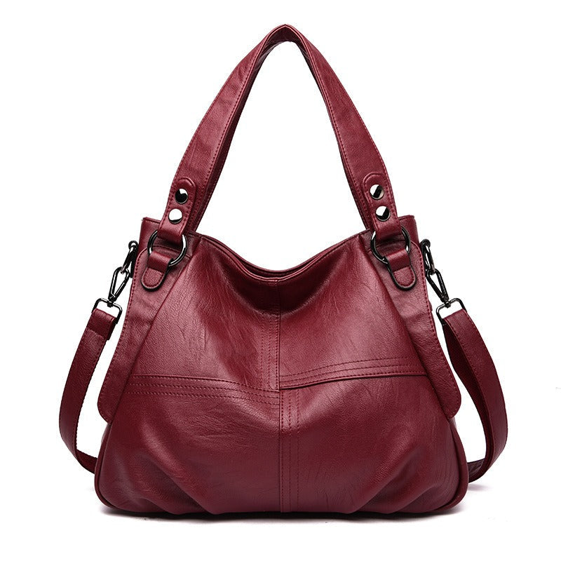 Large Sheepskin Shoulder Bag | same ANTHEM. Soulmate Streetwear - Red